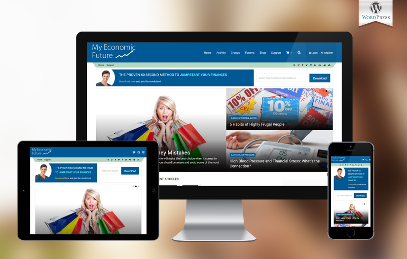 Buddypress - Social Community site for Financial & Business Information screenshot 1