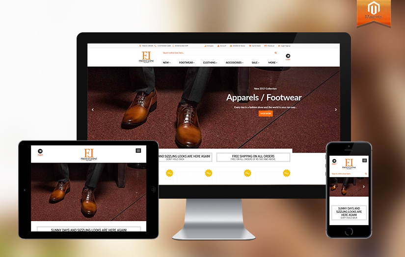 E-commerce- Footwear, cloth & accessories screenshot 1