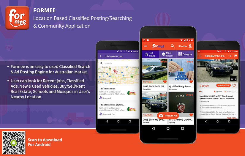 Location based Classified & Community Web Application screenshot 1