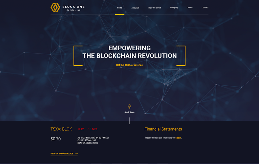 Block One Capital Inc. screenshot 1