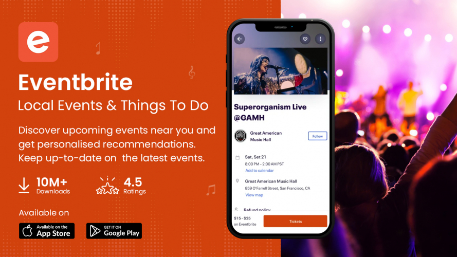 Eventbrite screenshot 1