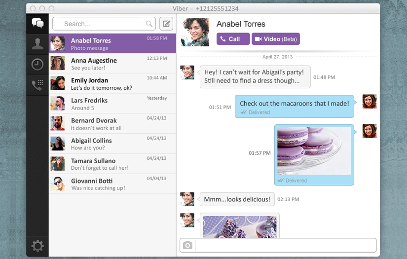 VIBER APP FOR ANDROID AND WINDOWS PHONE screenshot 1