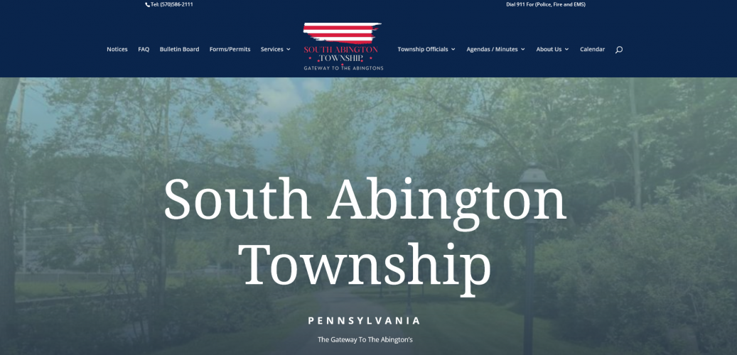 Redesign South Abington Township PA screenshot 1