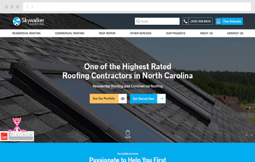 Skywalker Roofing screenshot 1