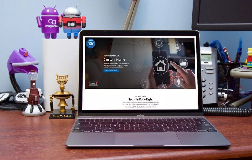 Website Design For Atlantic Coast Alarm screenshot 1