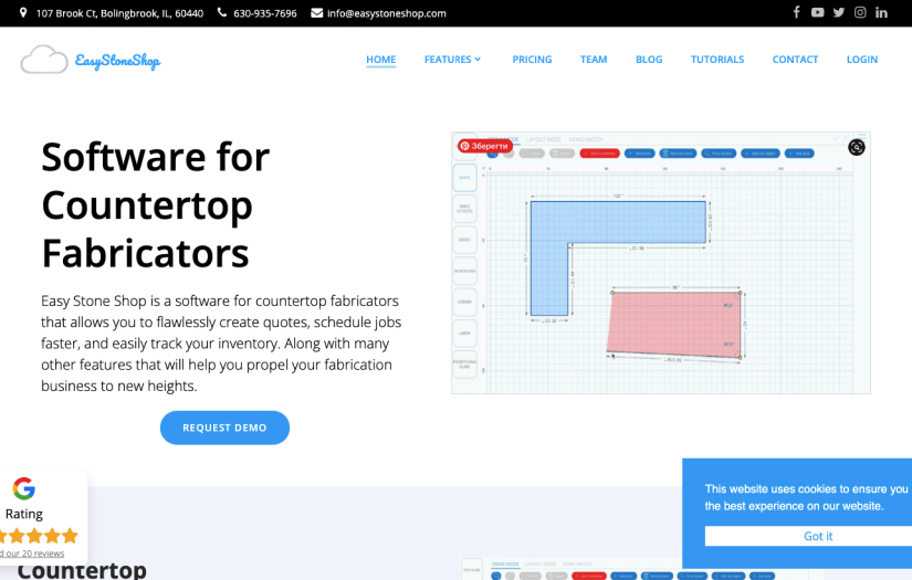 Easy Stone Shop: IT Solution for Countertop Fabricators screenshot 1