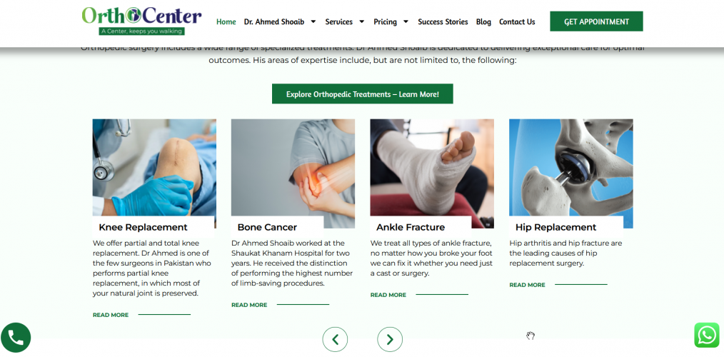 Building Orthocenter’s Digital Authority | Healthcare Marketing & SEO Success screenshot 3