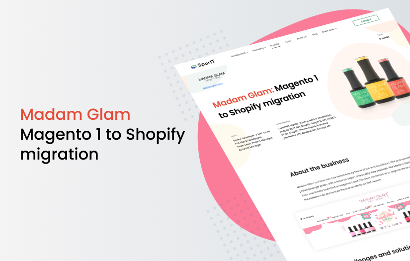 Madam Glam: Magento 1 to Shopify Migration screenshot 1