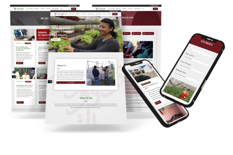 WordPress Website Development - Basmeh & Zeitooneh screenshot 1