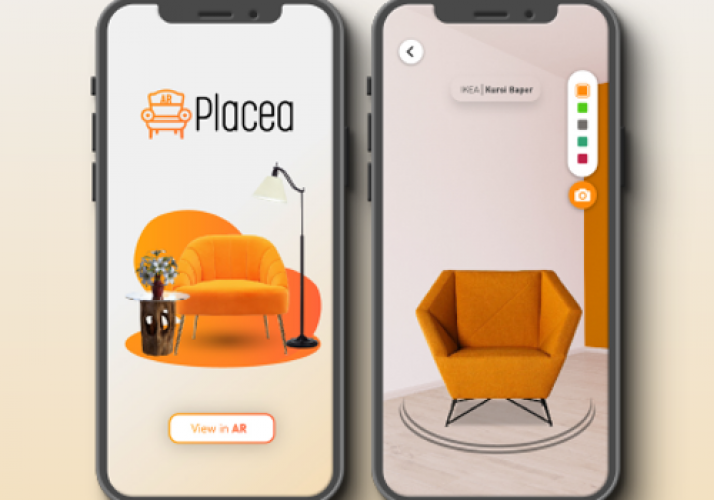 Placea AR furniture app screenshot 1