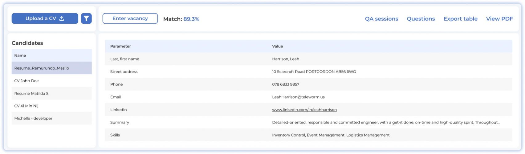 AI Resume Screening for Recruiters screenshot 2