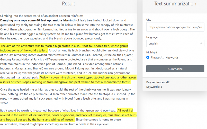 Data Analytics Platform For Automatic News Analysis screenshot 1
