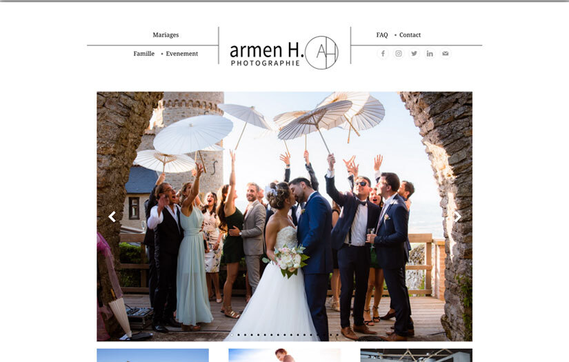 Web Development for Wedding Photographer screenshot 1