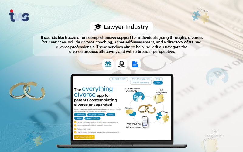 Lawyer Industry Website screenshot 1
