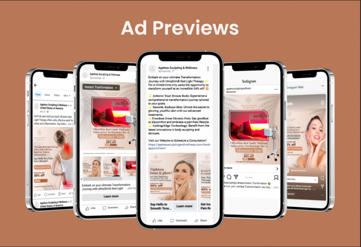 Social Media Marketing for Ageless Sculpting & Wellness screenshot 1