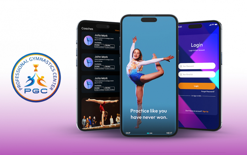 Mobile & Web App Development for PGC Gymnastics screenshot 1