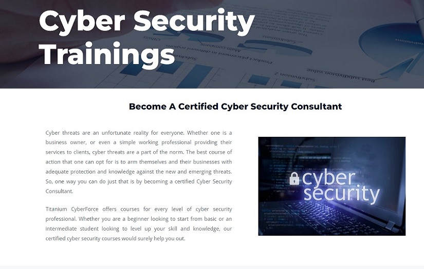Cyber Security Trainings screenshot 1