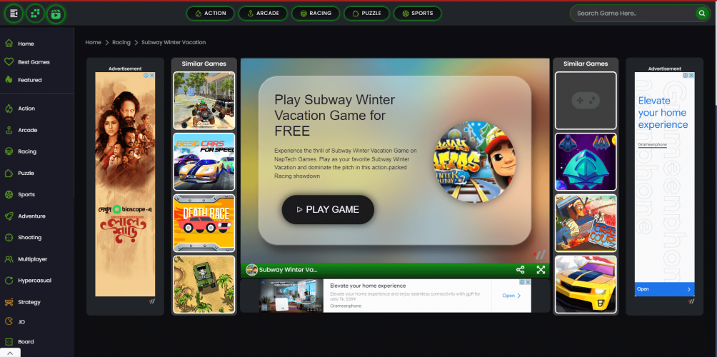 NapTech Games Game Publishing Web Portal screenshot 2