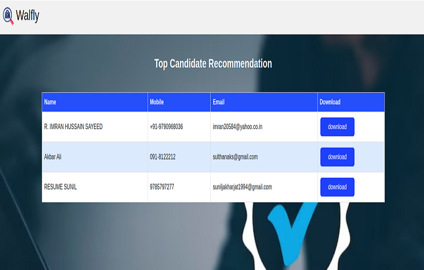 Job Recommendation System screenshot 2