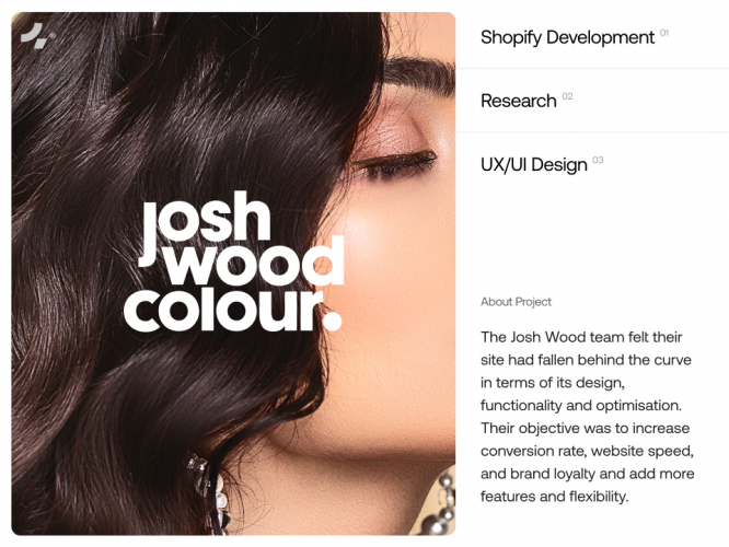 Josh Wood Colour - Headless Shopify eCommerce screenshot 2