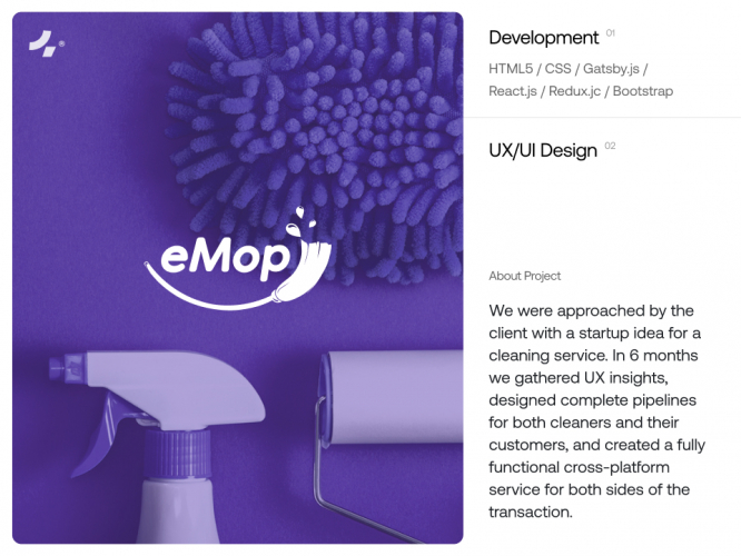 UX/UI for the "Uber for residential cleaning" screenshot 3