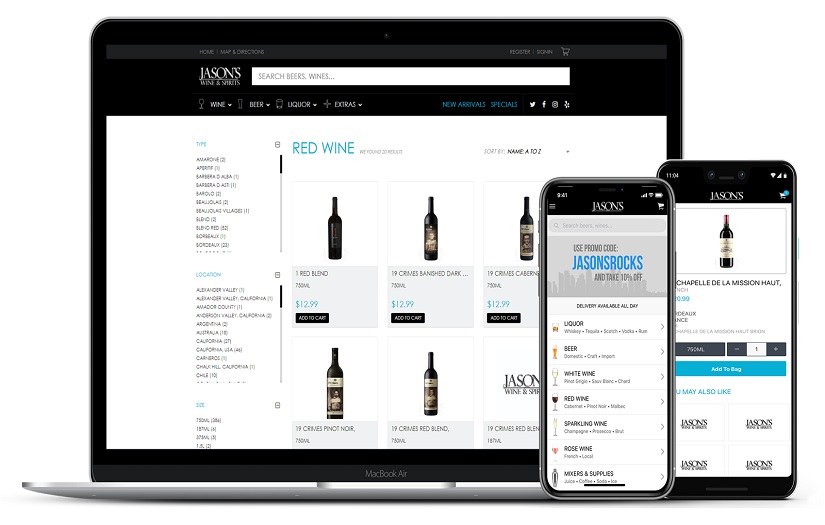 Wine and Spirits Mobile APPs with Website Development screenshot 1