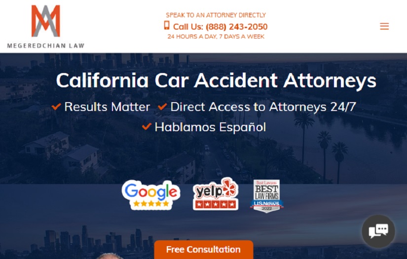 Megeredchian Law Firm Website and Mobile APPs screenshot 1