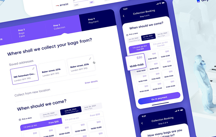 Airportr website screenshot 3