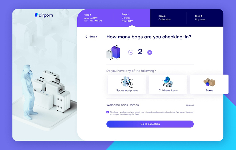 Airportr website screenshot 4