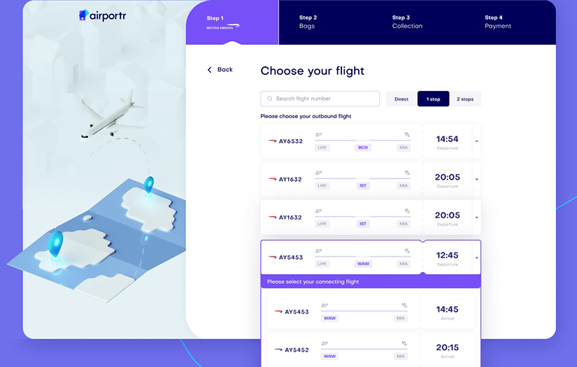Airportr website screenshot 7