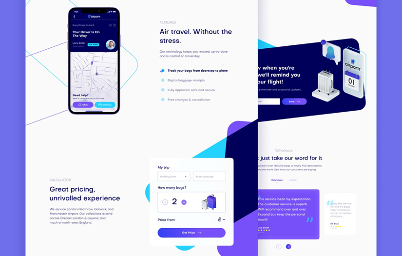 Airportr website screenshot 10