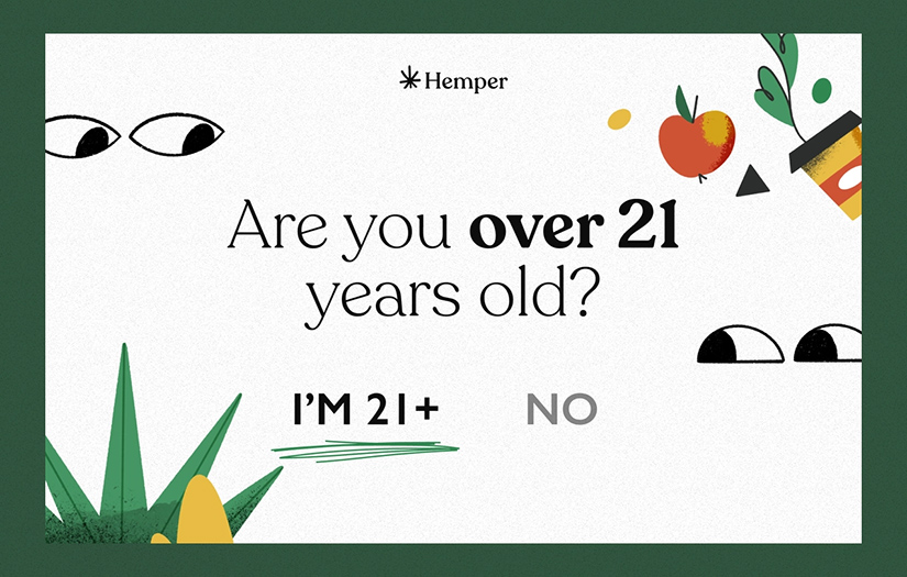 CBD Products Landing page screenshot 1