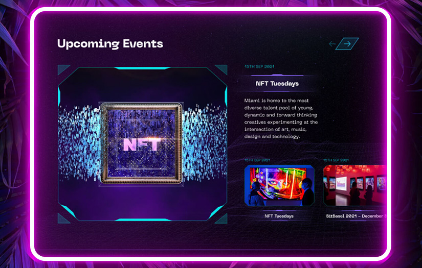 BitBasel - NFT Сommunity landing page screenshot 3
