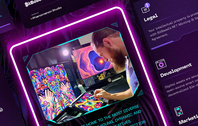 BitBasel - NFT Сommunity landing page screenshot 6