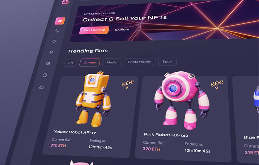 Crysm NFT marketplace dashboard screenshot 4