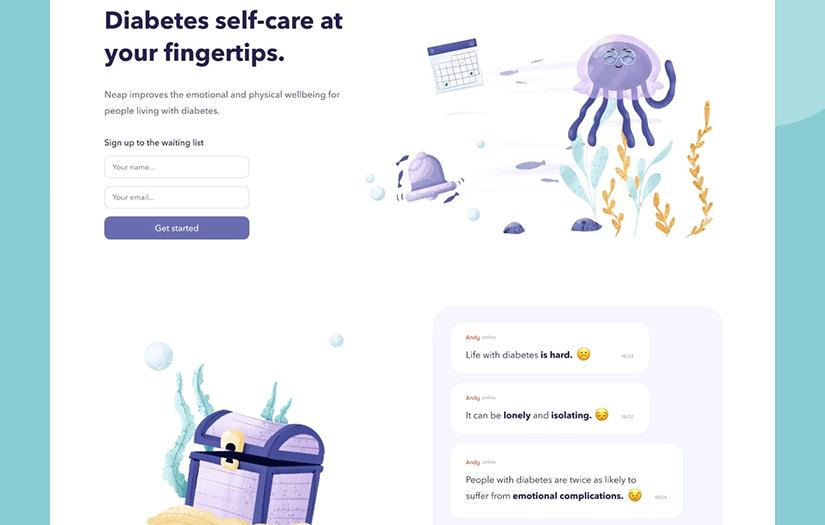 Neap - mental health mobile app for diabetics screenshot 3