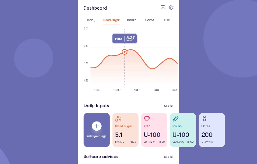 Neap - mental health mobile app for diabetics screenshot 7