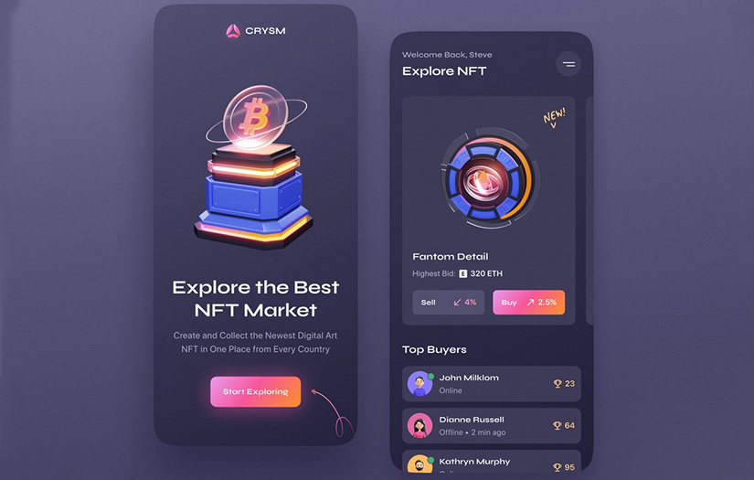 CRYSM. NFT Marketplace screenshot 1