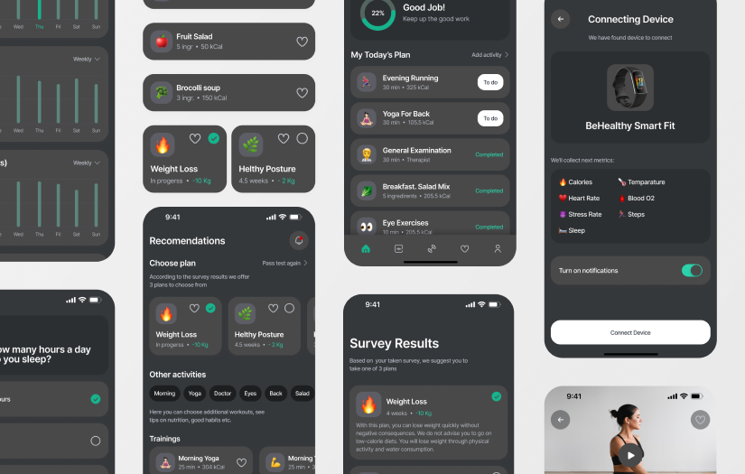 Healher - personalized healthcare plan Mobile app screenshot 2