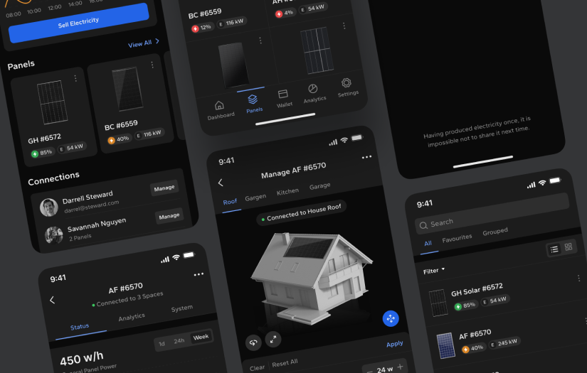 Ectopanel - Solar panels control Mobile App screenshot 2
