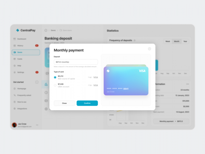 CentralPay - CBDC Savings Management platform screenshot 2