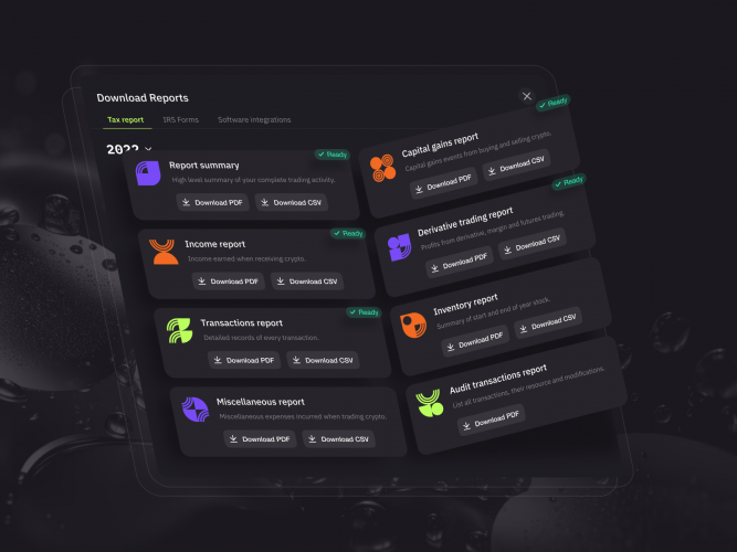 CoinTax - crypto tax reporting web application screenshot 2