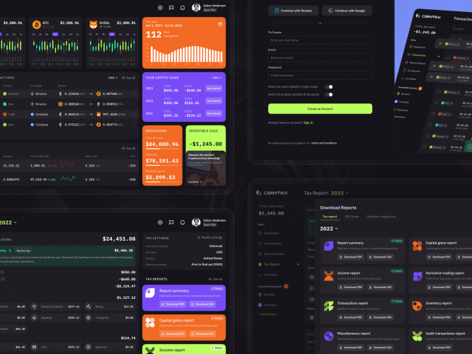 CoinTax - crypto tax reporting web application screenshot 3