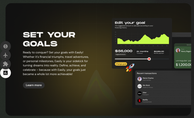 Easily - web application for finance tracking screenshot 2