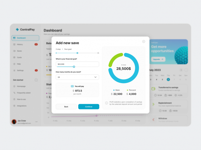 CentralPay - CBDC Savings Management platform screenshot 1