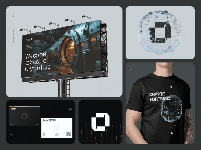 Vault - Brand Bible for a Secure Crypto Investment Website screenshot 1