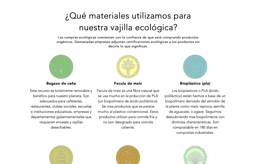 Website and SEO for eco-friendly tableware company screenshot 1