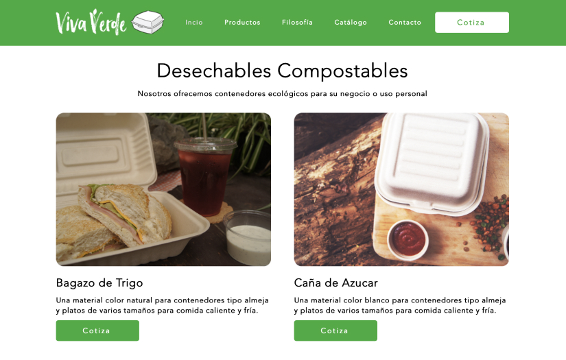 Website and SEO for eco-friendly tableware company screenshot 2
