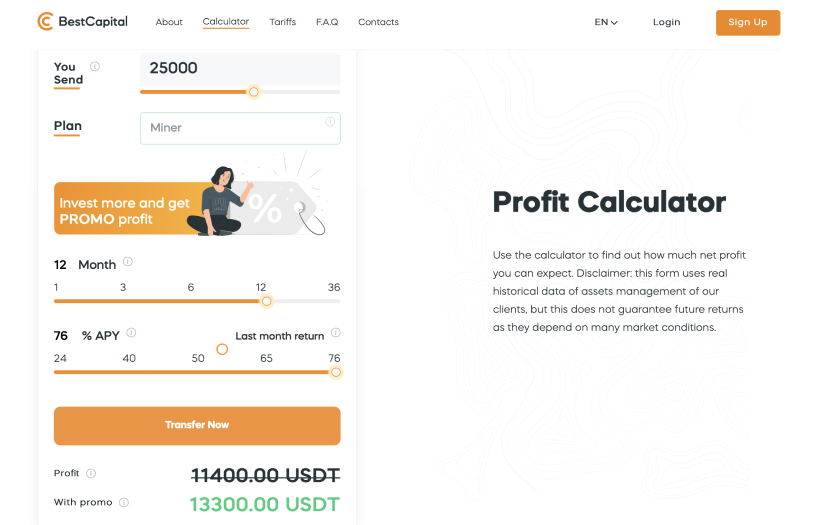 Design and website development for cryptocurrency screenshot 2
