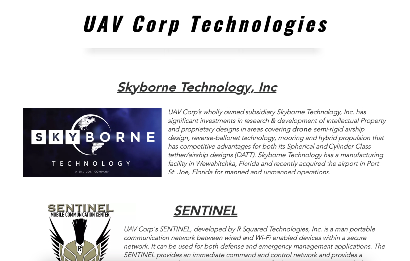 Website Development, SEO For UAV Corp screenshot 2